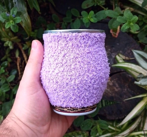 Cuia Fofis Tererê Alumínio " Lilás "