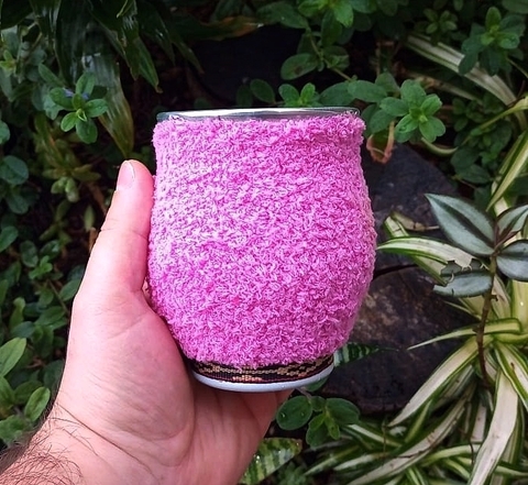 Cuia Fofis Tererê Alumínio " Magenta "