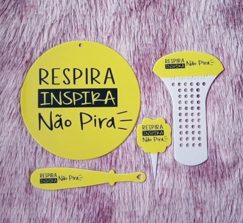 Kit Chima Fácil 4 Peças " Respira inspira não pira " n10