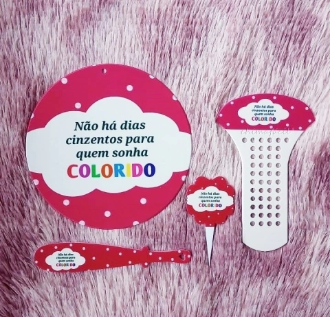 Kit Chima Fácil 4 Peças " Não há dias cinzentos para quem sonha colorido " n50