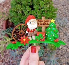 Enfeite Jardim " Papai Noel é do Sul "