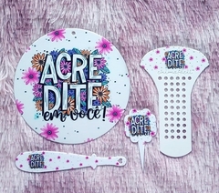 Kit Chima Fácil 4 Peças " ACREDITE EM VOCÊ " n48