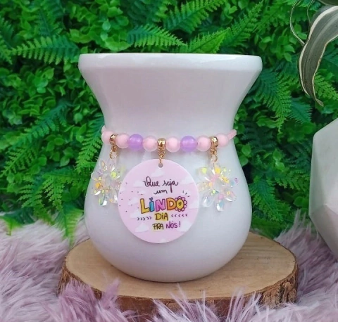 Pulseira de Cuia " Que seja um lindo dia pra nós " n94