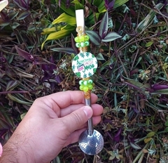 Bomba em Inox Decorada " A esperança é mais forte que o medo " n28