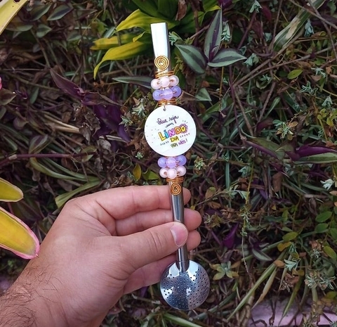 Bomba em Inox Decorada " Que seja um lindo dia pra nós " n33