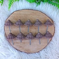 Kit 10 Mini Touca " Marrom "