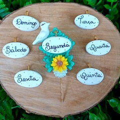 Kit Plaquinha 7 Dias da Semana