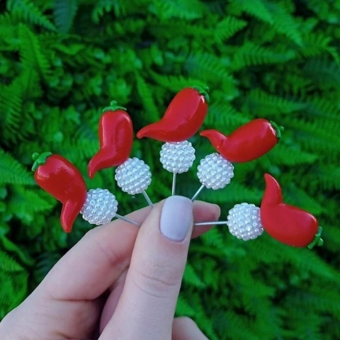 Kit 5 Enfeites de Cuia Pimenta Pérola - comprar online