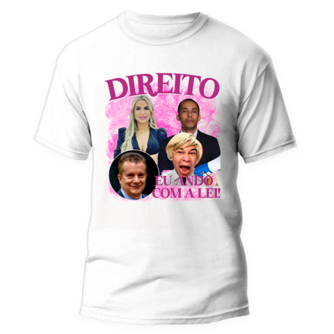 Camiseta Direito eu ando com a lei - comprar online