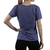 REMERA CUELLO V JERSEY PEINADO AZUL AERO