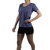 REMERA CUELLO V JERSEY PEINADO AZUL AERO