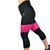 Calza capri negro y fucsia de mujer