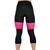 Calza capri negro y fucsia de mujer