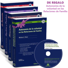 PROMO 109: GPP Alimentos + GPP La Sucesión + GPP Alquileres y Desalojo (con Contenido Digital de Descarga) + GPP Autonomía de la Voluntad en las relaciones de Familia DE REGALO!