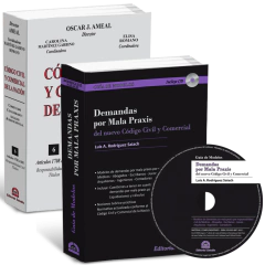 PROMO 123: GM Demandas por Mala Praxis (con CD-ROM) + Tomo VI. Responsabilidad + Títulos CCCN Comentado (Ed. Rústica) (Dirección: Ameal)