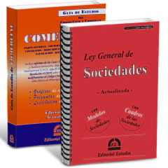 PROMO 13: Guía de Estudio de Comercial + Ley General de Sociedades con gráficos (Anillada)