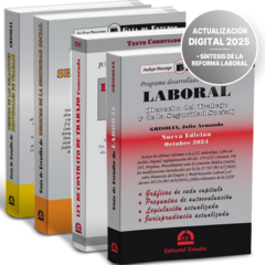 PROMO 144: GE Laboral + GE Dcho.Seguridad Social + GE Dcho.Relaciones Ind.Trab. + Ley de Contrato de Trabajo Comentada - comprar online