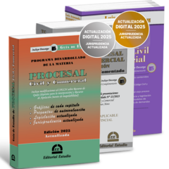 PROMO 159: GE Procesal Civil y Comercial + Manual Dcho. Procesal Civil y Com. (c/CDD) + Código Proc. Civil y Comercial Comentado - comprar online