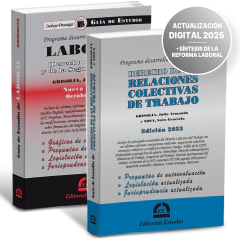 PROMO 168: Guía de Estudio de Laboral + Guía de Estudio Relaciones Colectivas de Trabajo - comprar online