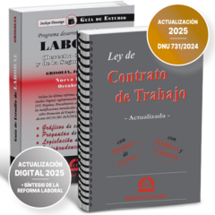 PROMO 18: Guía de Estudio de Laboral + Ley de Contrato de Trabajo con gráficos (Anillada) - comprar online