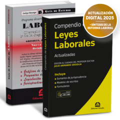 PROMO 19: Guía de Estudio de Laboral + Compendio de Leyes Laborales - comprar online