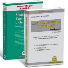 PROMO 90: Manual de Concursos y Quiebras (CON DESCARGA DE MATERIAL COMPLEMENTARIO)+ Ley de Concursos y Quiebras Explicada