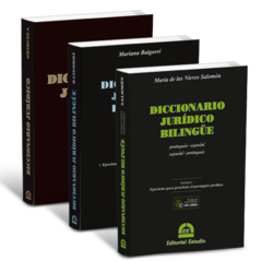 PROMO 182: Diccionario Jurídico + Diccionario Jurídico Bilingüe Inglés + Diccionario Jurídico Bilingüe Portugués