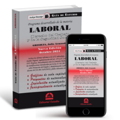 Guía de Estudio de Laboral (Libro Físico + Libro Digital) - comprar online