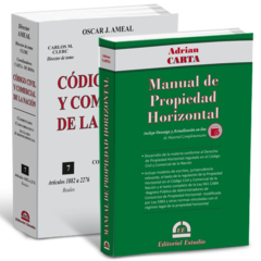 PROMO 166: Manual de Propiedad Horizontal + Tomo VII. Reales. CCCN Comentado (Rústico) - (Dirección: Oscar J. AMEAL)