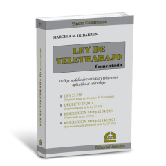 Ley de Teletrabajo Comentada (Libro Físico + Libro Digital) - comprar online
