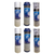 Kit x6 membranas 10 pulgadas, 2 Sedimentos pp 5 micras + 2 carbón bloque + 2 carbón granular para filtro de agua. c-501-