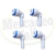 Kit x4 ACOPLE CODO 3/8 MANGUERA X 3/8 PING Referencia: 173-DCC03D