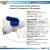 Válvula bola recta - conexión 3/8 mang x 3/8 mang. C -121- DCC025B - Llave entrada plástica para manguera - válvula de paso acople rápido Q.F, - comprar online