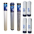 Kit repuesto ósmosis Hiflux 2400 g (Kit x3 cartuchos 20" slim sedimentos + Granular + carbón bloque + 4 membranas Hiflux 600 GPD) c -503-181-