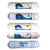 Kit repuesto filtro osmosis inversa 50 galones, in line Big Sedimentos PP, carbón bloque, carbón granular . T33 coco y membrana Ro 50 galones c -505-31-162-