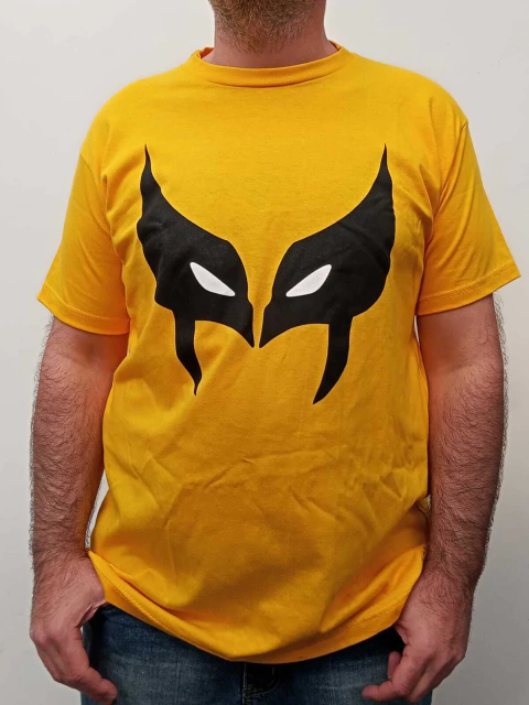 Remera Estampada 100% Algodón Peinado Wolverine Amarilla Mod. 400 - comprar online