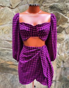Conjunto Mirella xadrez - comprar online