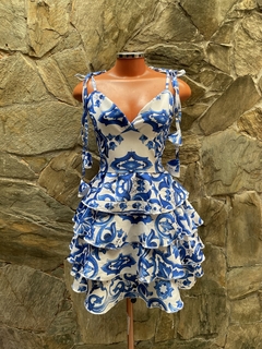 Vestido Marilu estampado na internet