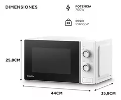 MICRO PHILCO 20LTS ROTATIVO RW20UAP - Calcina SRL