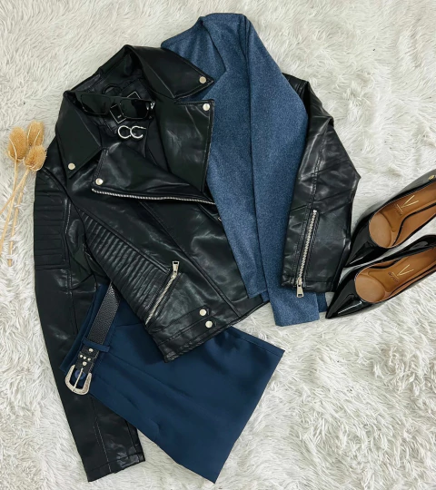 Campera de eco cuero Gala