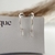 Brinco Meia Argola Pingente Cristal - comprar online