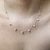 Choker Zircônias Cristal Grudadas 45cm - Tronco da Prata