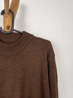 suéter marrom vintage - M ao G - Cora Brecho