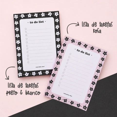 Notepad lista de tarefas 10x14cm