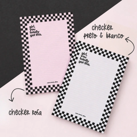 Notepad checker 10x14cm