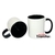 MUGHCRAFTPR - 06 ou 36 un - Caneca 11oz Sublimática - Alça e Interna Colorida - Preta
