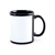 MUGHCRAFTPRBR -04 Unid - Caneca 11oz Sublimática - Preta com Faixa Branca