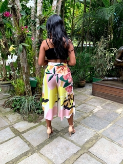 Conjunto Cropped com Amarração e Calça Pantacourt - loja online