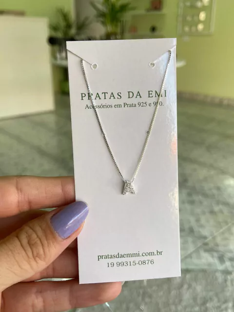 Gargantilha Inicial Cravejada - comprar online