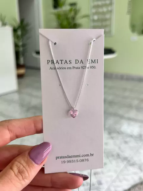 Gargantilha Coração Colorido - comprar online